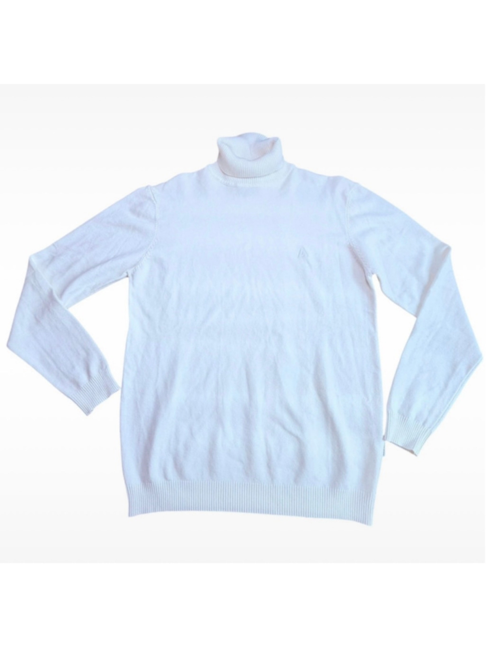 Women's Marc Asher White Turtleneck Sweater Size L